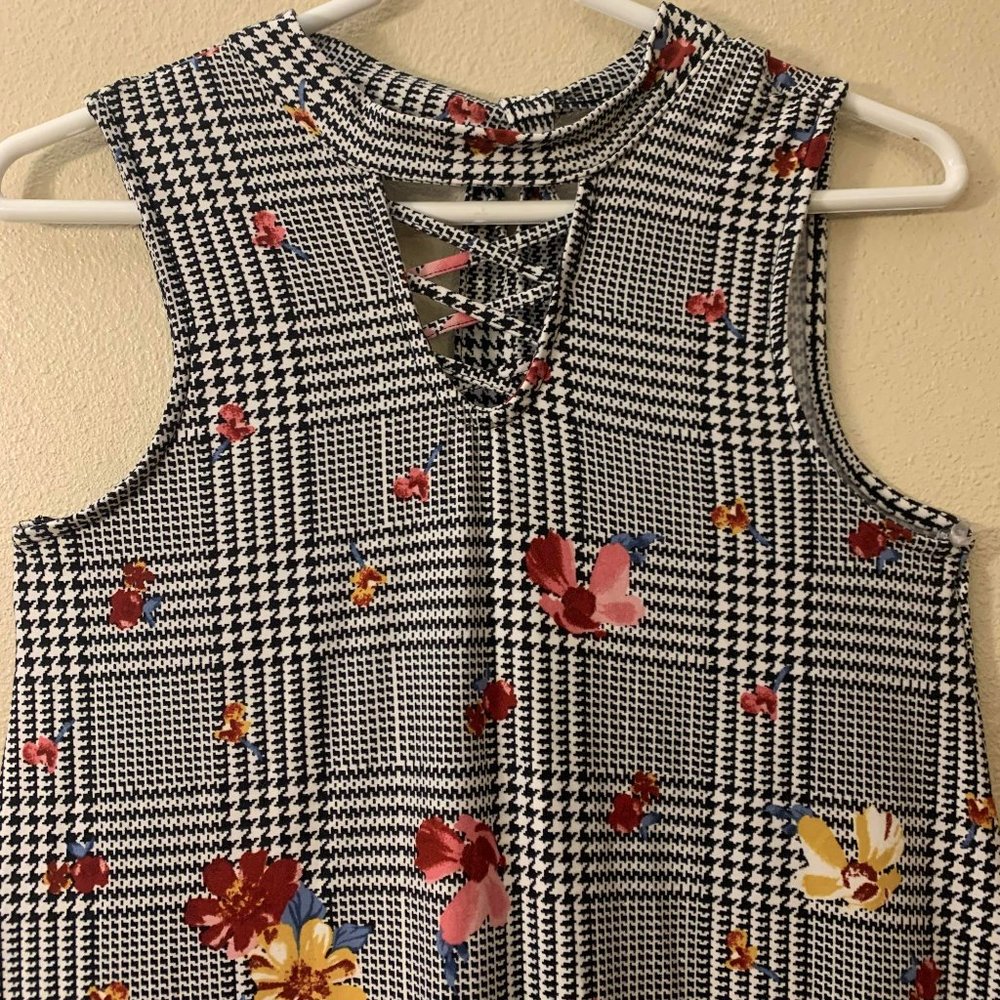 Edgy Floral Summer Dress